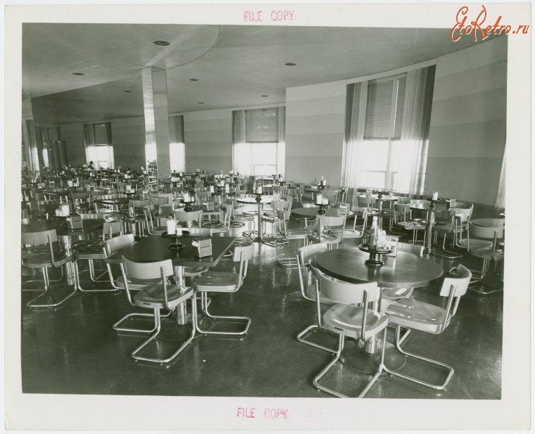 Старые магазины, рестораны и другие учреждения - Ресторанный зал Нью-Йоркской всемирной выставки, 1939