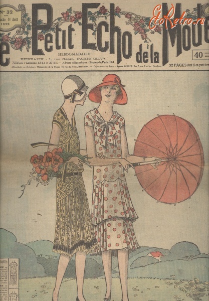 Ретро мода - Журнал «Маленькое эхо моды» 1929 г.