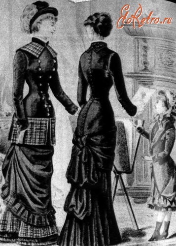 Ретро мода - Повседневные платья 1870-1890 гг.