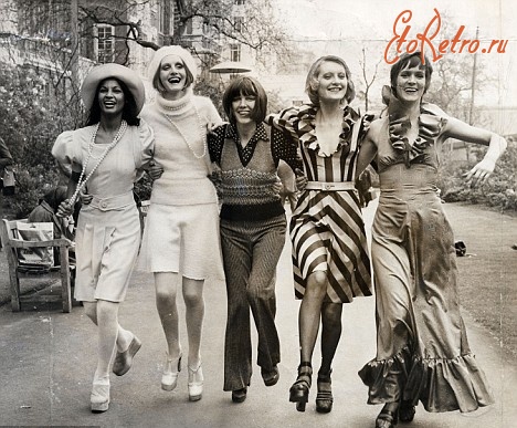 Ретро мода - Модные девченки 1970-х