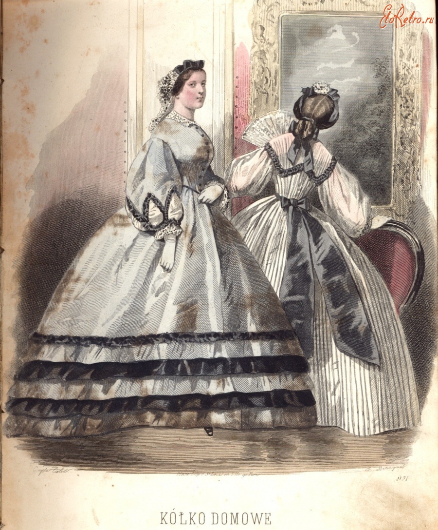 Ретро мода - 1861 - 1875. Kуlko domowe.
