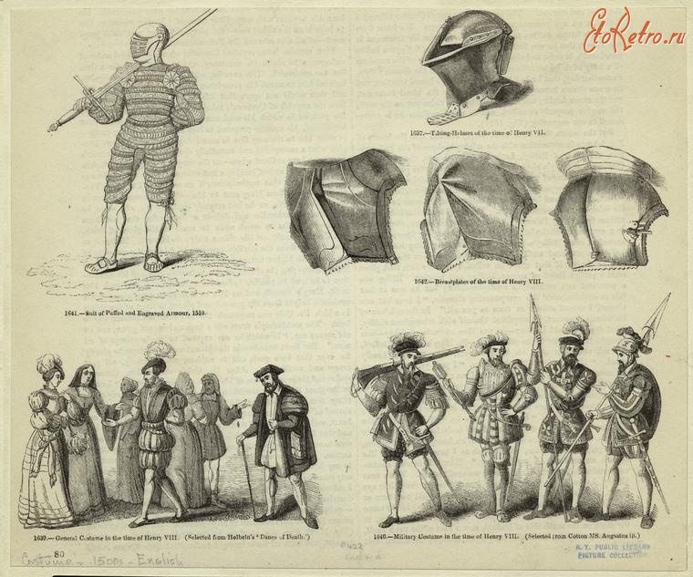 Ретро мода - Английский военный костюм эпохи Генриха VIII