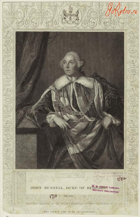 Ретро мода - Английский мужской костюм XVIII  в.  Джон Рассел, герцог Бедфорд, 1710-1771