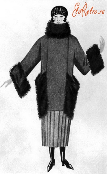 Ретро мода - Эскиз костюма Л.Поповой 1923 год