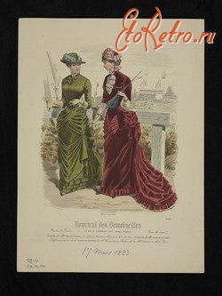 Ретро мода - Французьська мода. Париж 1883.