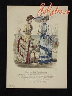 Ретро мода - Французьська мода. Париж 1883.
