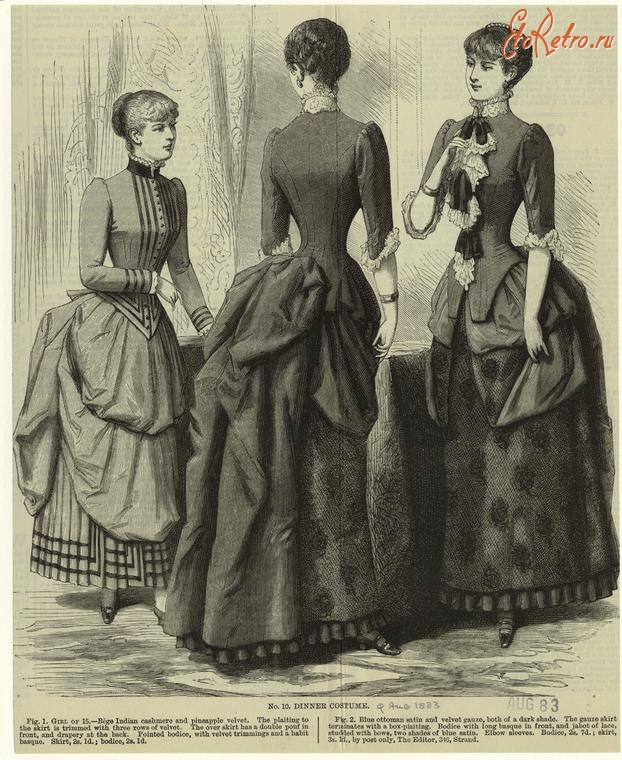 Ретро мода - Детский костюм. Англия, 1880-1889. Одежда для ужина, 1883