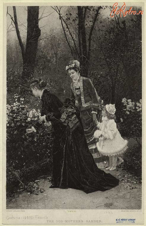 Ретро мода - Детский костюм . Франция, 1880-1889. Одежда для прогулок, 1875