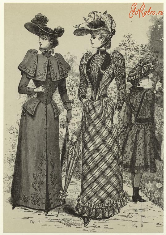 Ретро мода - Детский костюм. США, 1890-1899. Одежда для прогулок, 1891