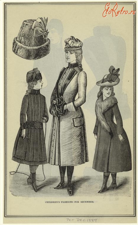 Ретро мода - Детский костюм. США, 1880-1889. Детская мода, декабрь 1889