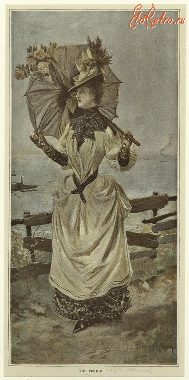 Ретро мода - Женский костюм. Франция, 1880-1889. Одежда для прогулок, 1887