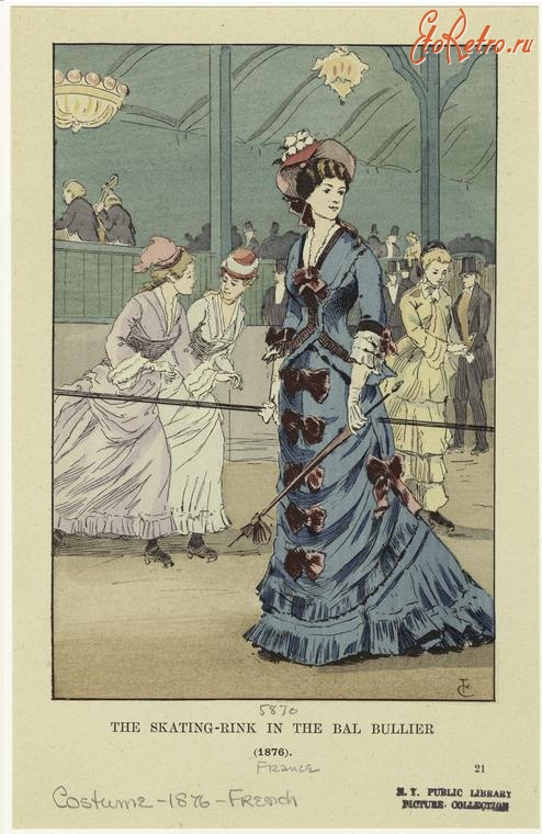 Ретро мода - Женский костюм. Франция, 1870-1879.