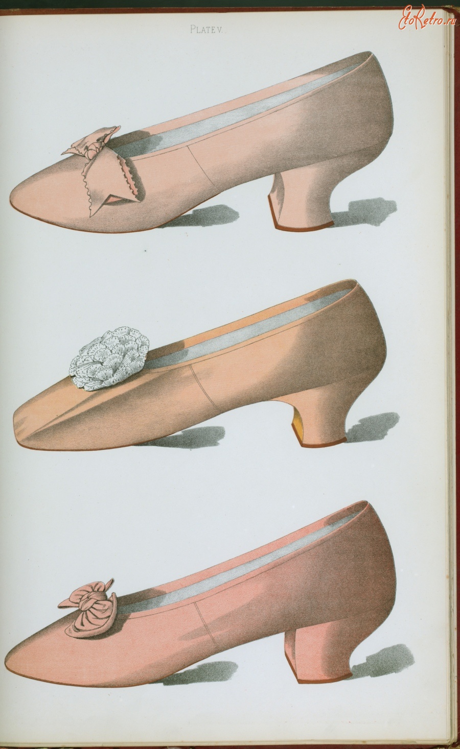 Ретро мода - Розовые атласные туфли для девочек и женщин