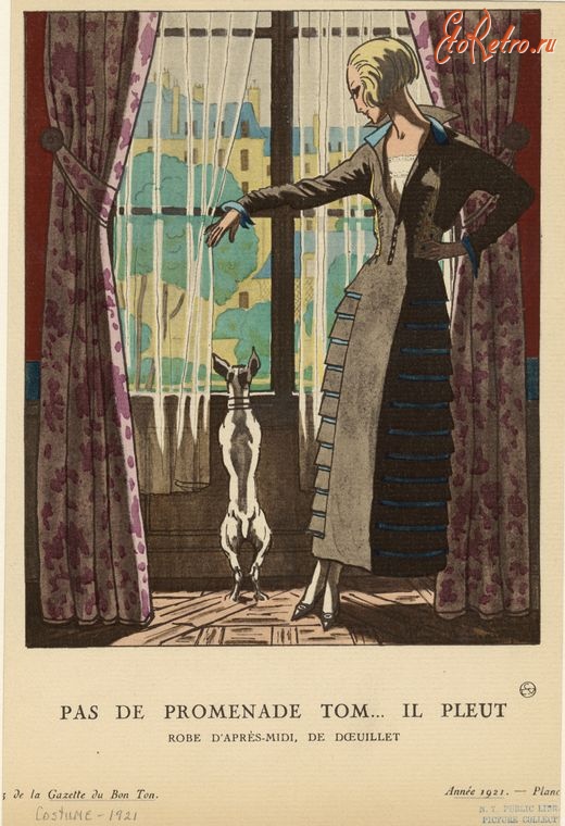 Ретро мода - Костюм 1920-1929. Элегантное платье -миди