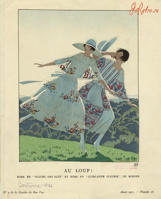 Ретро мода - Костюм 1920-1929. Летние платья от Де Родье