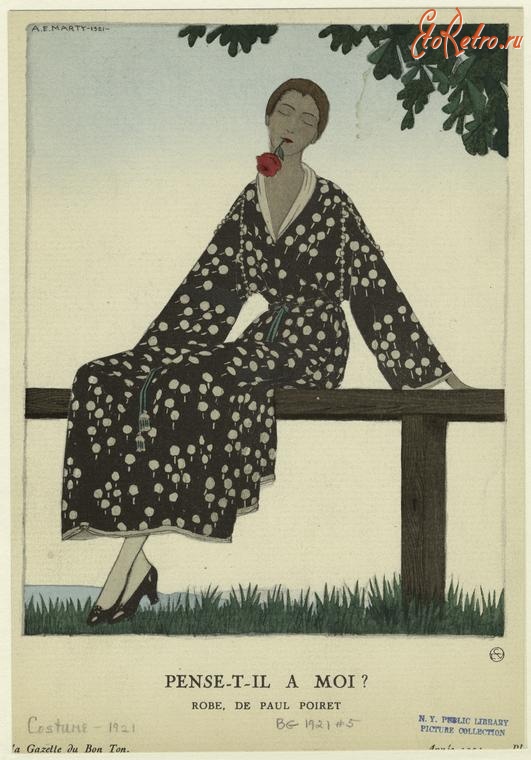 Ретро мода - Костюм 1920-1929. Женское платье от Поля Пуаре