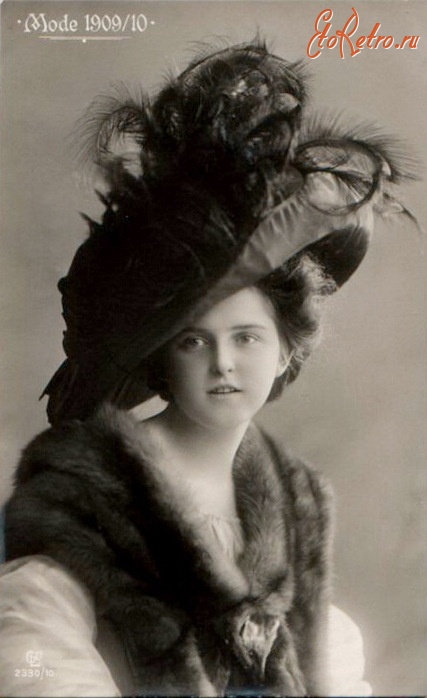 Ретро мода - Ретро мода  1909-1910.  Шляпы.