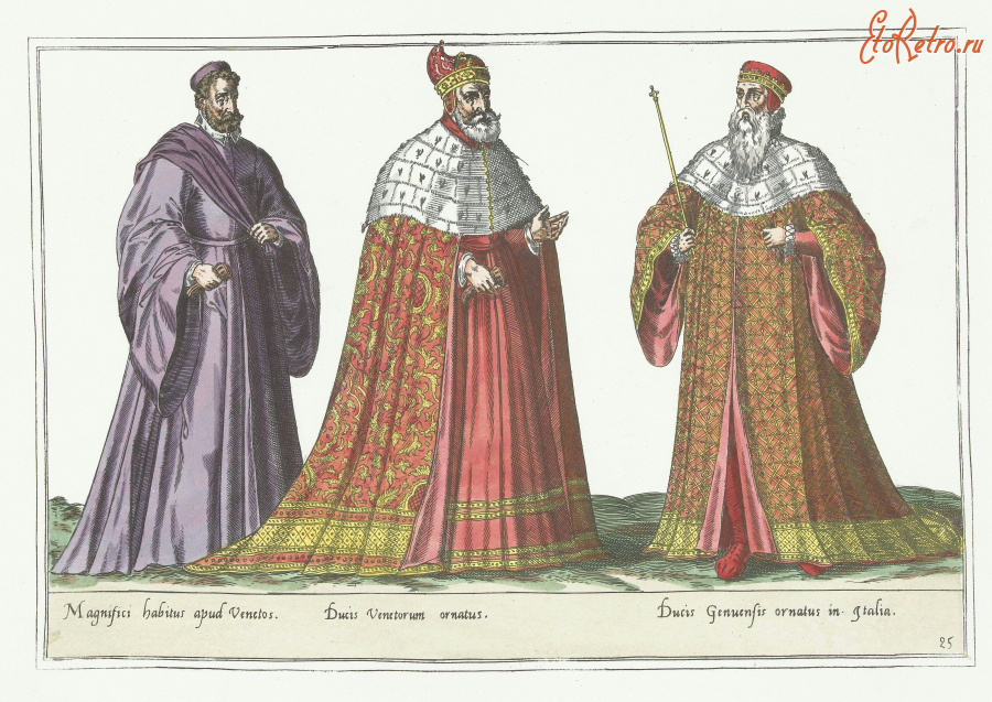 Ретро мода - Итальянский гражданский мужской костюм XVI века