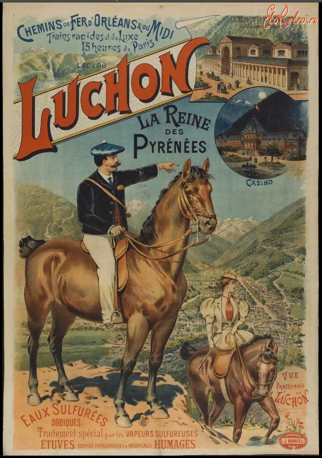 Плакаты - Железные дороги. Орлеан и Дю-Миди, 1890-1899
