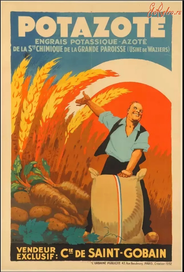Плакаты - Калийные удобрения завода Вазьер, 1932