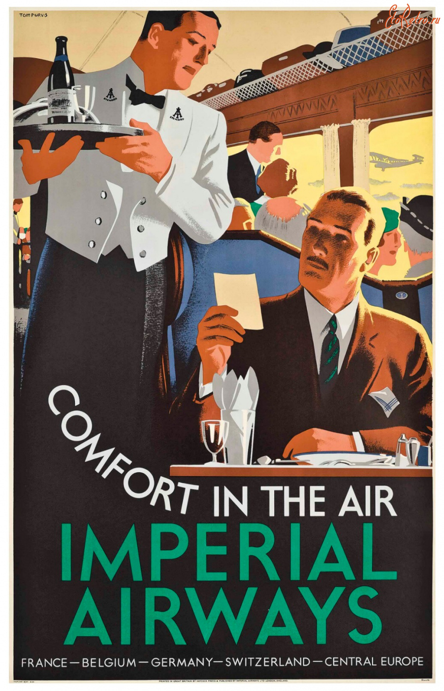 Плакаты - Имперские авиалинии, Комфорт в воздухе