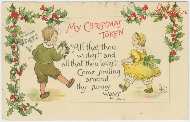 Ретро открытки - Винтажные рождественские открытки