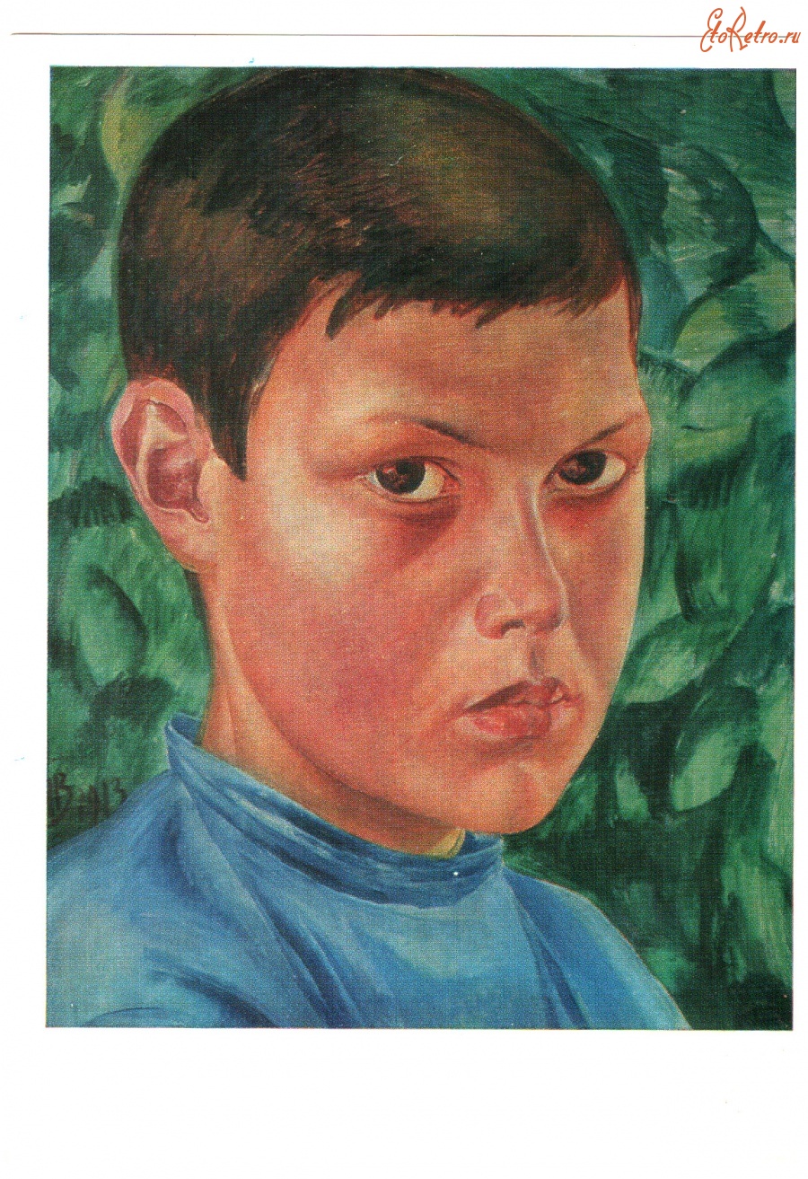 Ретро открытки - Портрет мальчика