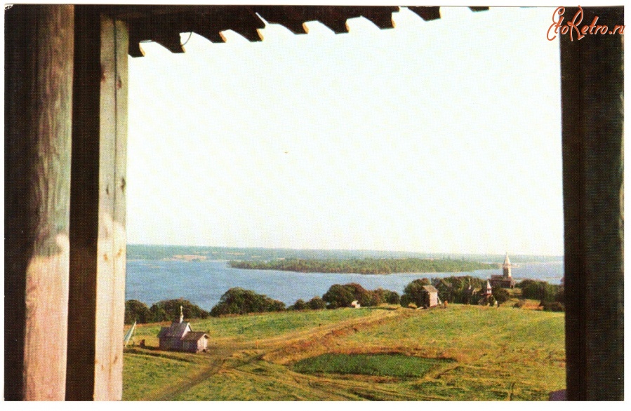 Ретро открытки - Вид на южную часть острова Кижи