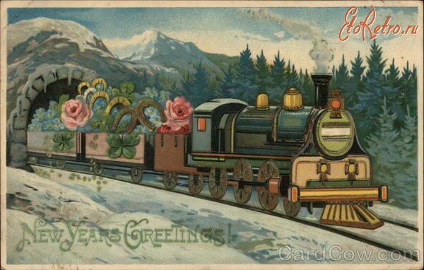 Ретро открытки - Старинные новогодние открытки.