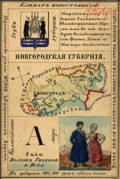 Ретро открытки - Новгородская губерния