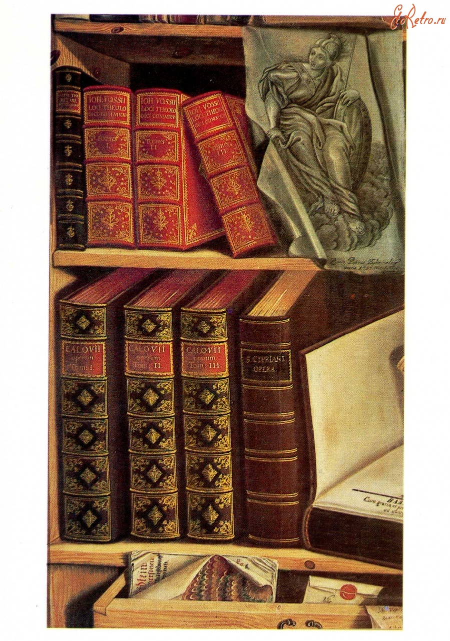 П богомолов. П.Г.Богомолов натюрморт с книгами 1737.