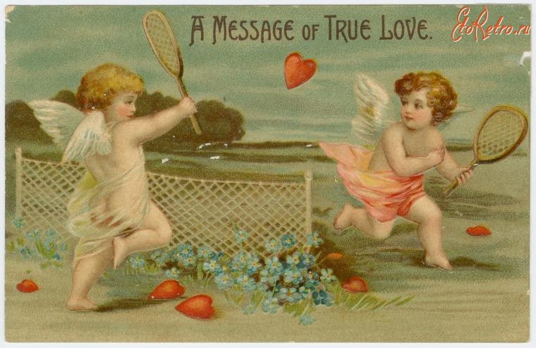 Ретро открытки - Послание любви