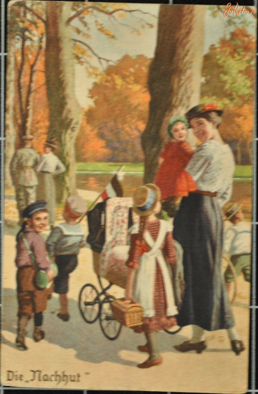 Ретро открытки - Защитники, 1916
