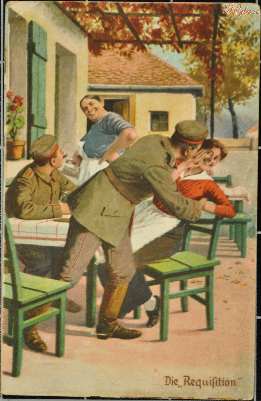 Ретро открытки - Наступление, 1917
