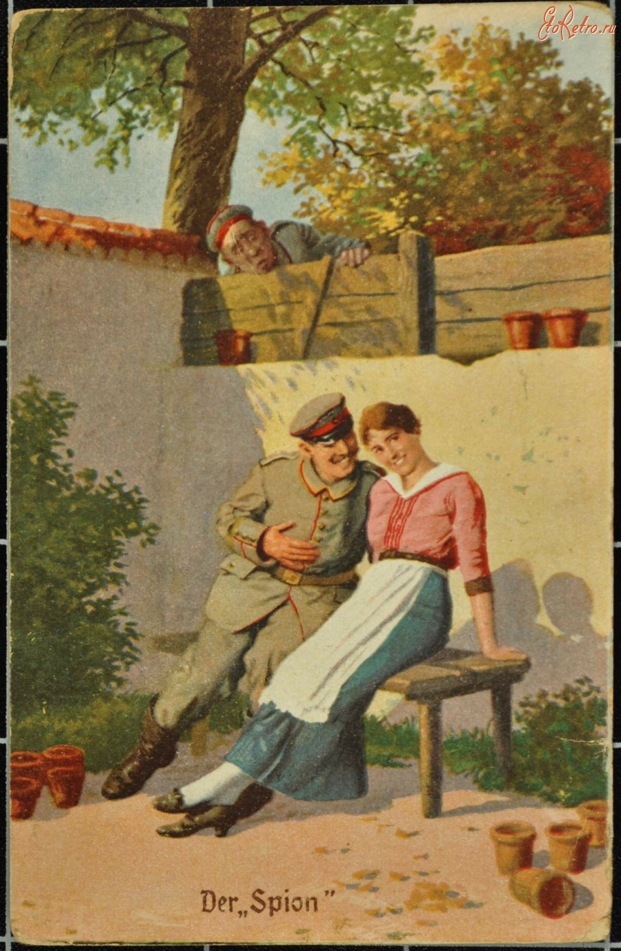 Ретро открытки - Шпион, 1917