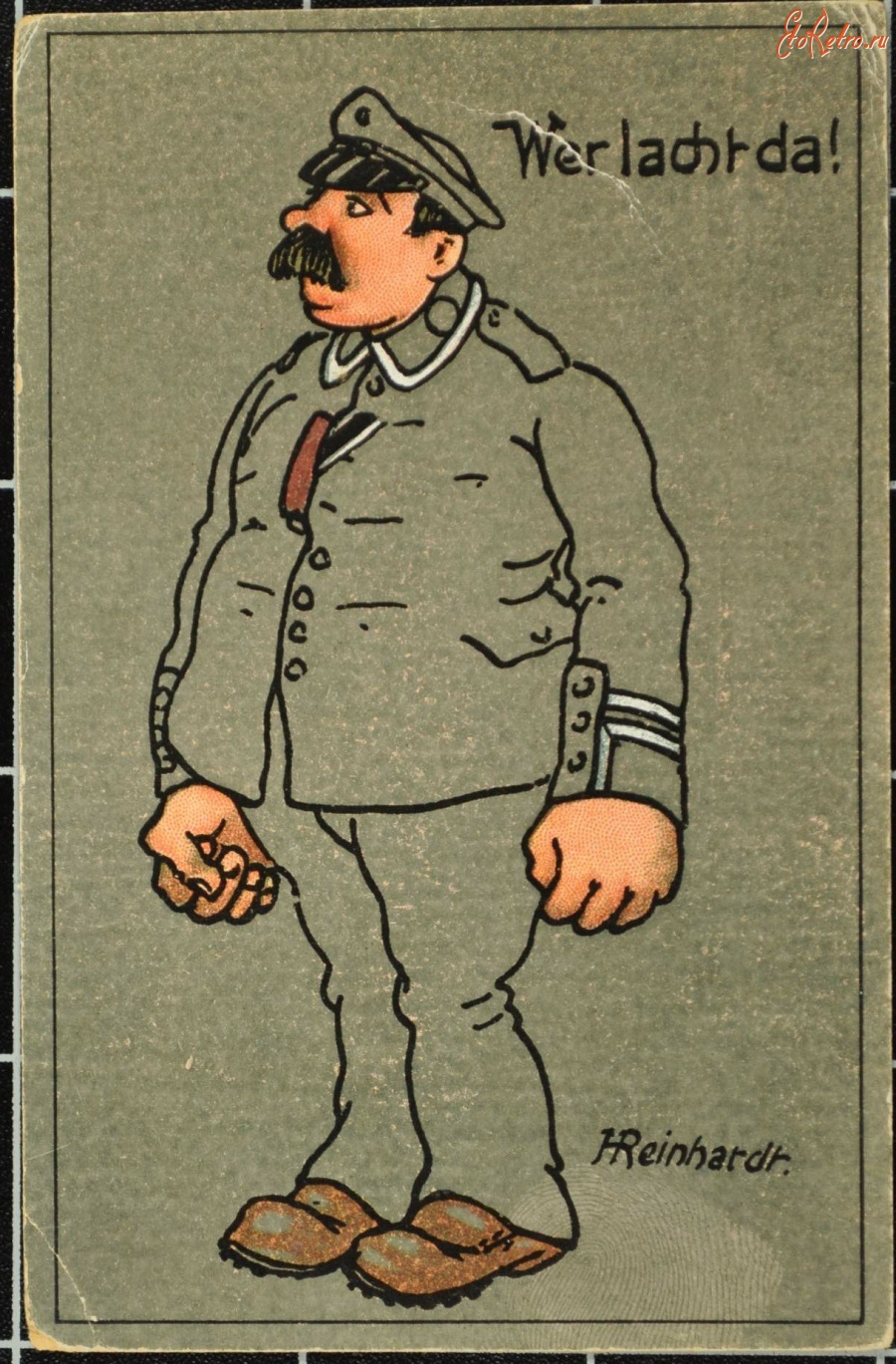 Ретро открытки - Немецкая  пропаганда и юмор, 1918
