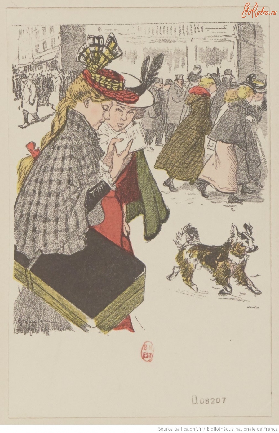 Ретро открытки - Важное послание, 1902
