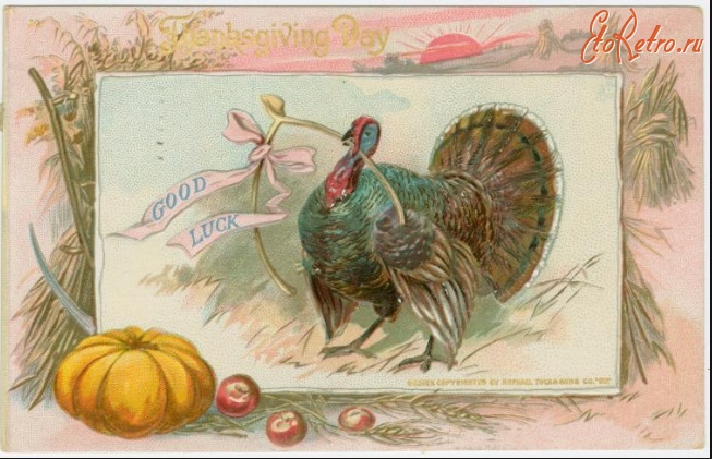 Ретро открытки - День благодарения, 1910