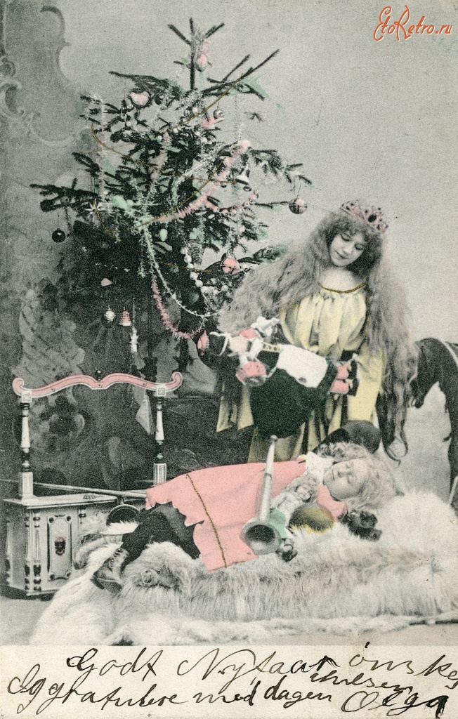 Ретро открытки - Рождественские праздники
