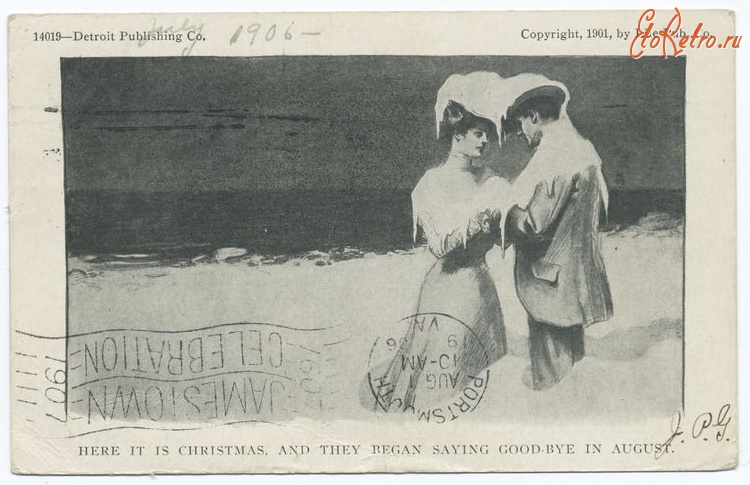 Ретро открытки - Вот это Рождество, 1901
