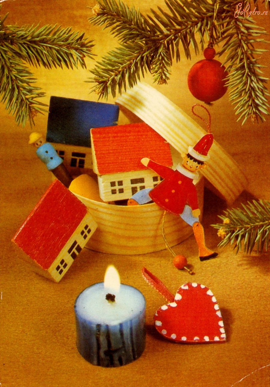 Ретро открытки - С Рождеством и Новым годом