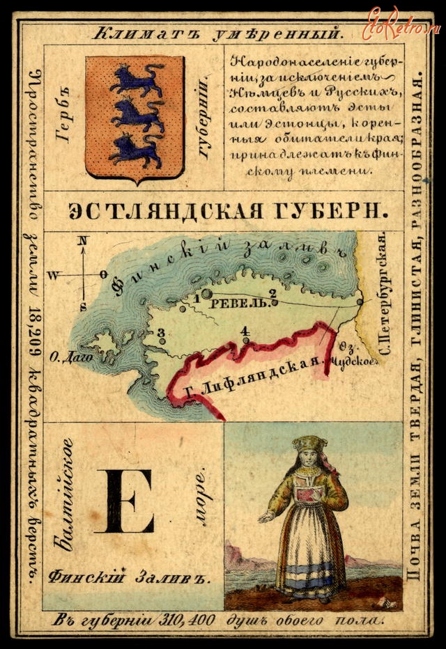 Ретро открытки - Эстляндская губерния