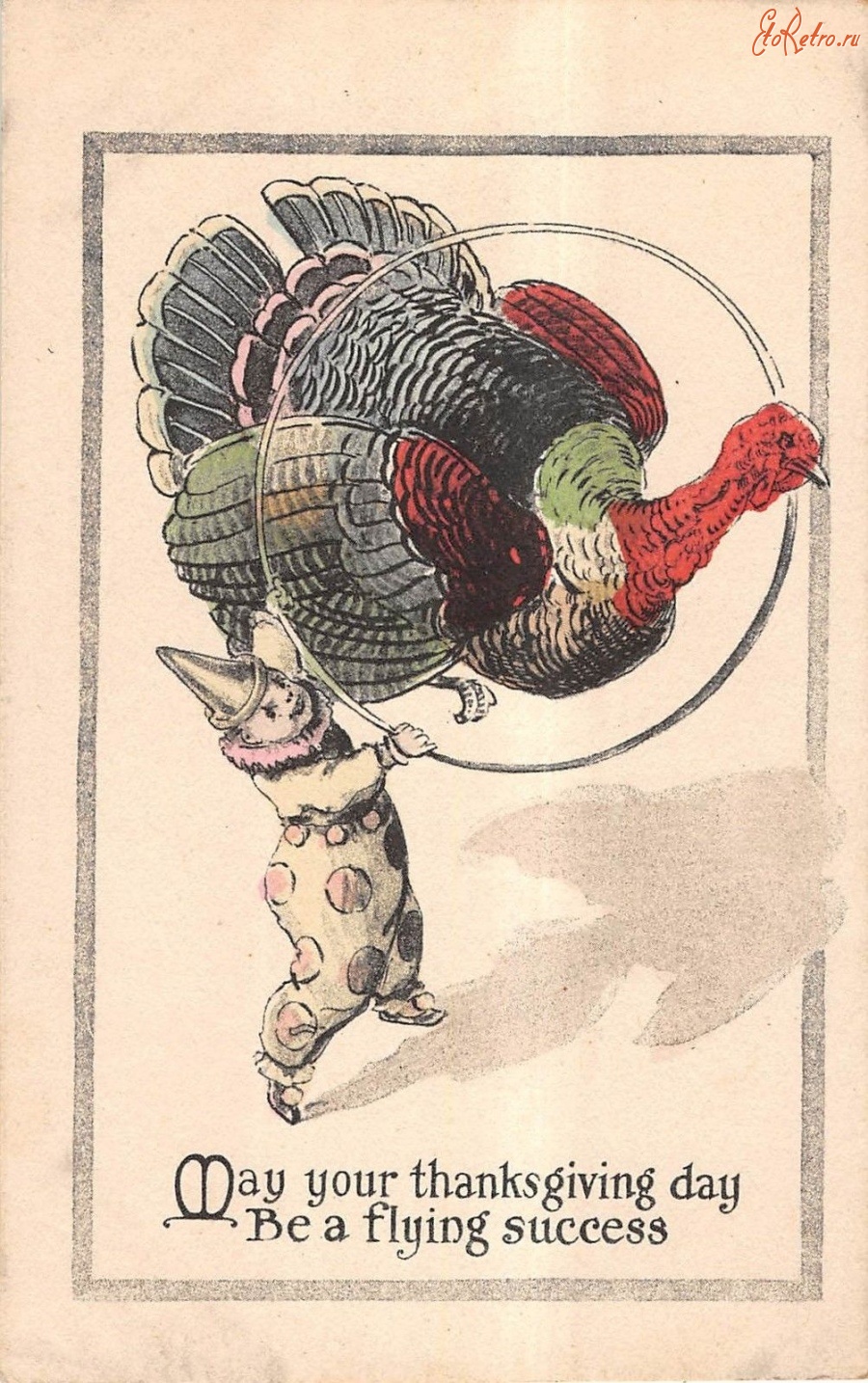 Ретро открытки - Пожелания в День Благодарения