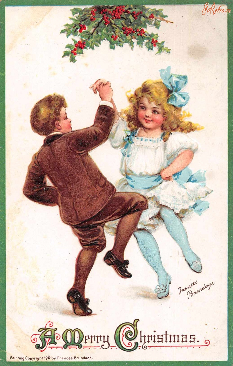 Ретро открытки - Танцующие дети