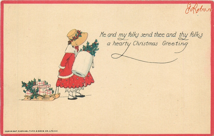 Ретро открытки - Немного рождественских подарков и поздравлений