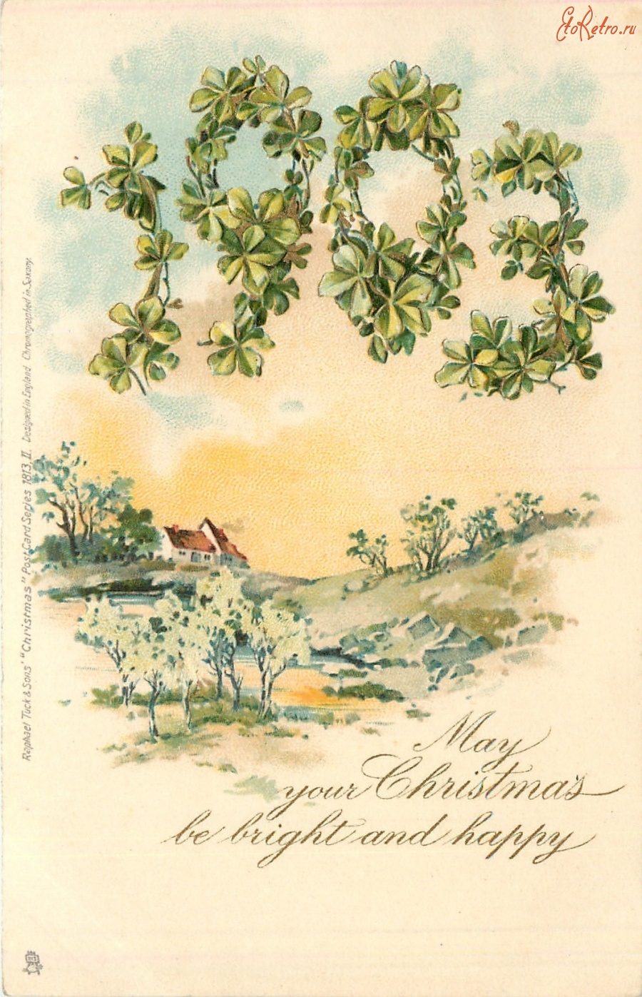Ретро открытки - С Рождеством и Новым Годом 1903