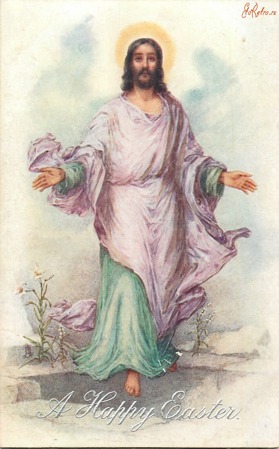 Ретро открытки - Вознесение Иисуса Христа