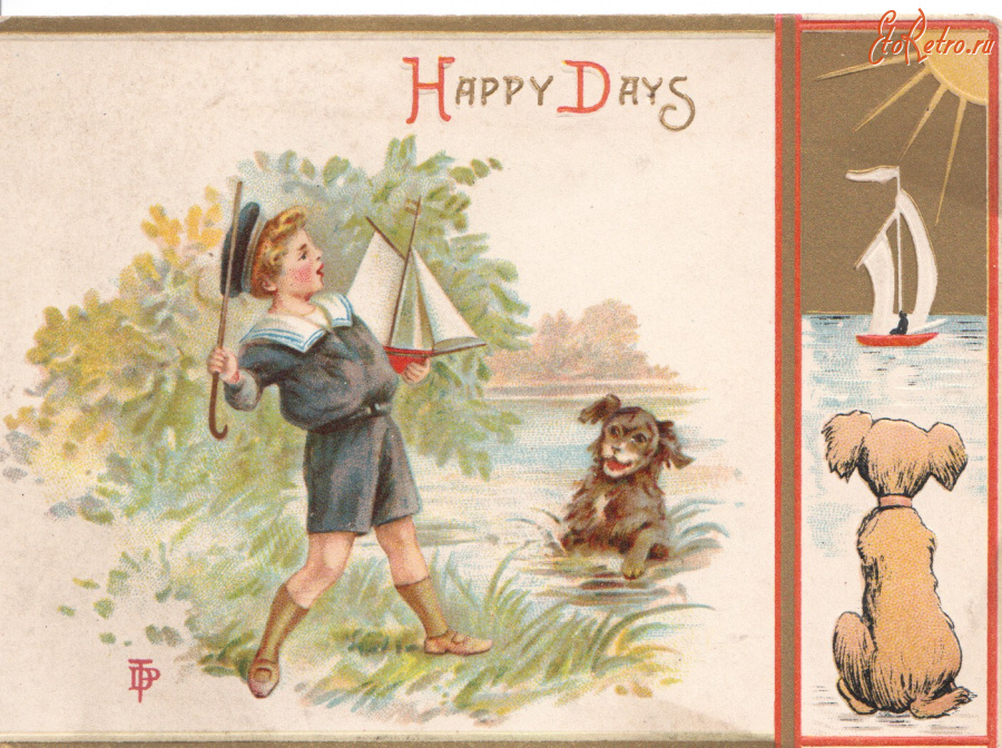 Ретро открытки - Счастливые дни