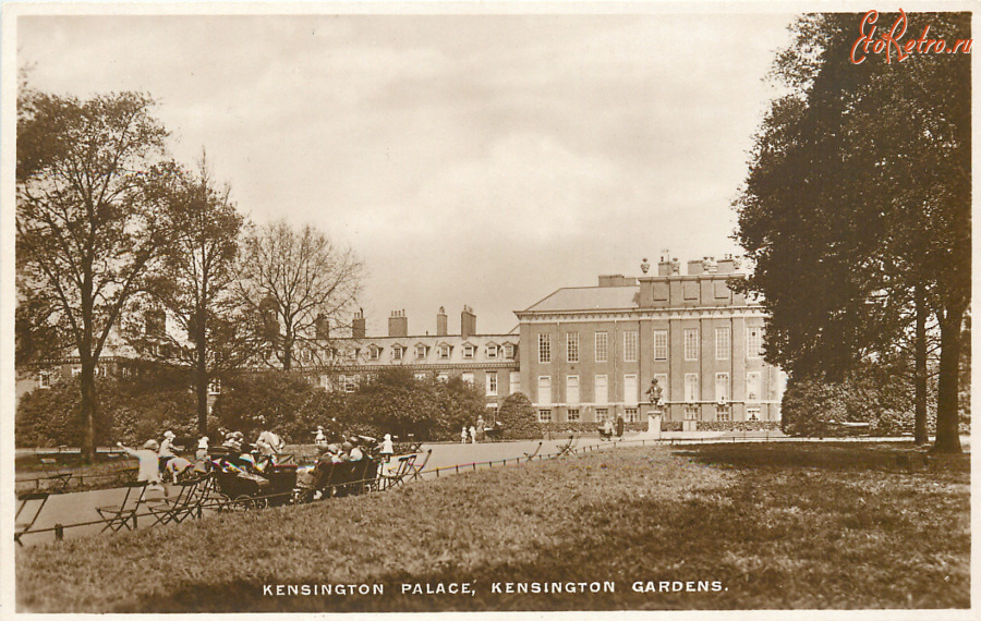 Ретро открытки - Кенсингтонский дворец