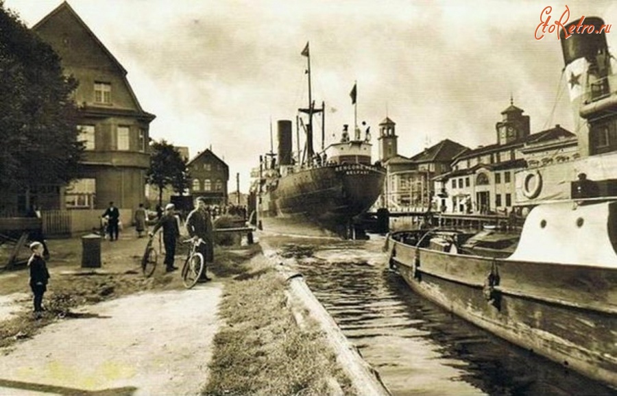 Литва - Клайпеда — Мемель: Начало XX века  река Дане